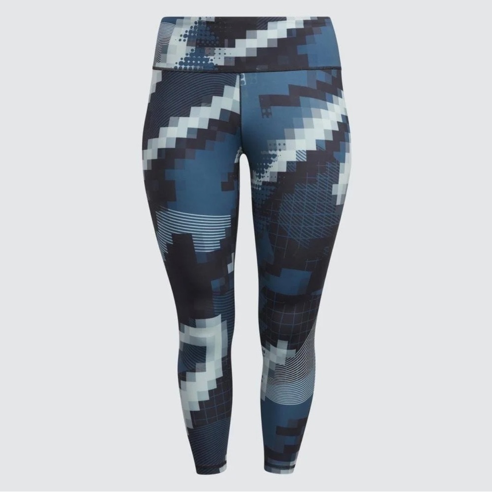 NWT adidas x Peloton Believe This High-Rise Tights Plus Size Halo Mint | Size L